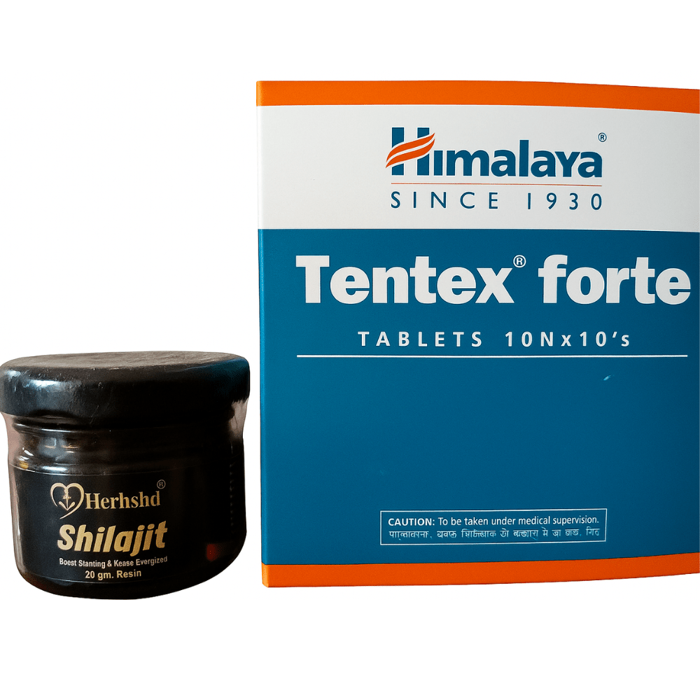 Himalaya Tentex Forte & HERBSHD Shilajit Resin - HEALTH AIM PHARMACY