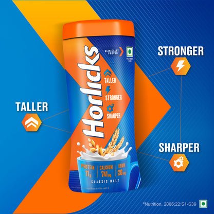HORLICKS 1KG JAR (CLASSIC MALT) - HEALTH AIM PHARMACY
