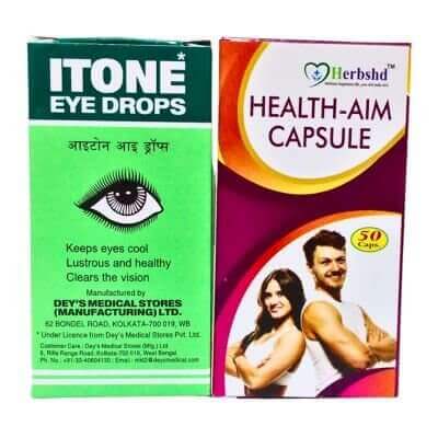 Itone Eye Drops & Health Aim Capsule(combo pack). - HEALTH AIM PHARMACY