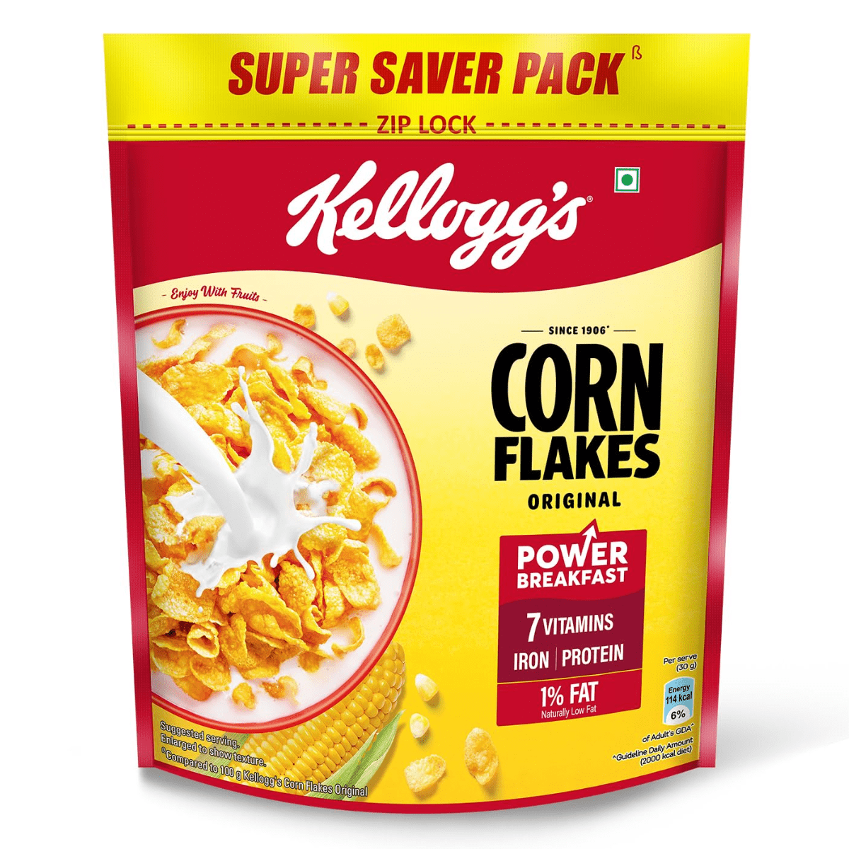 Kellogg's Corn Flakes Original | 900gm + Extra 10% - HEALTH AIM PHARMACY