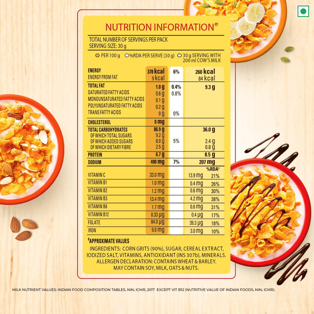 Kellogg's Corn Flakes Original | 900gm + Extra 10% - HEALTH AIM PHARMACY