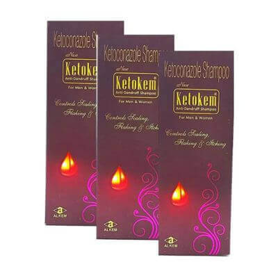 KETOKEN ANTI - DANDRUFF SHAMPOO (PACK OF 3). - HEALTH AIM PHARMACY