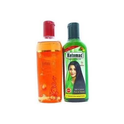 KETOMAC HAIR OIL & KETOKEM ANTI - DANDRUFF SHAMPOO - HEALTH AIM PHARMACY