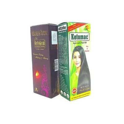 KETOMAC HAIR OIL & KETOKEM ANTI - DANDRUFF SHAMPOO - HEALTH AIM PHARMACY