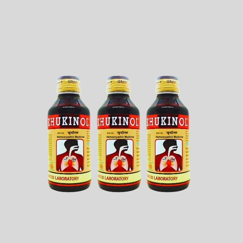 Khukinol Syrup 100 ml for whooping cough (pack 10) - HEALTH AIM PHARMACY