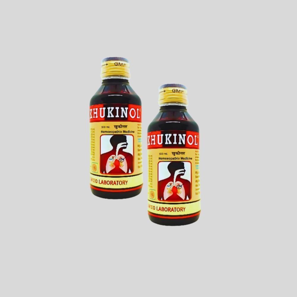 Khukinol Syrup 100 ml for whooping cough (pack 10) - HEALTH AIM PHARMACY