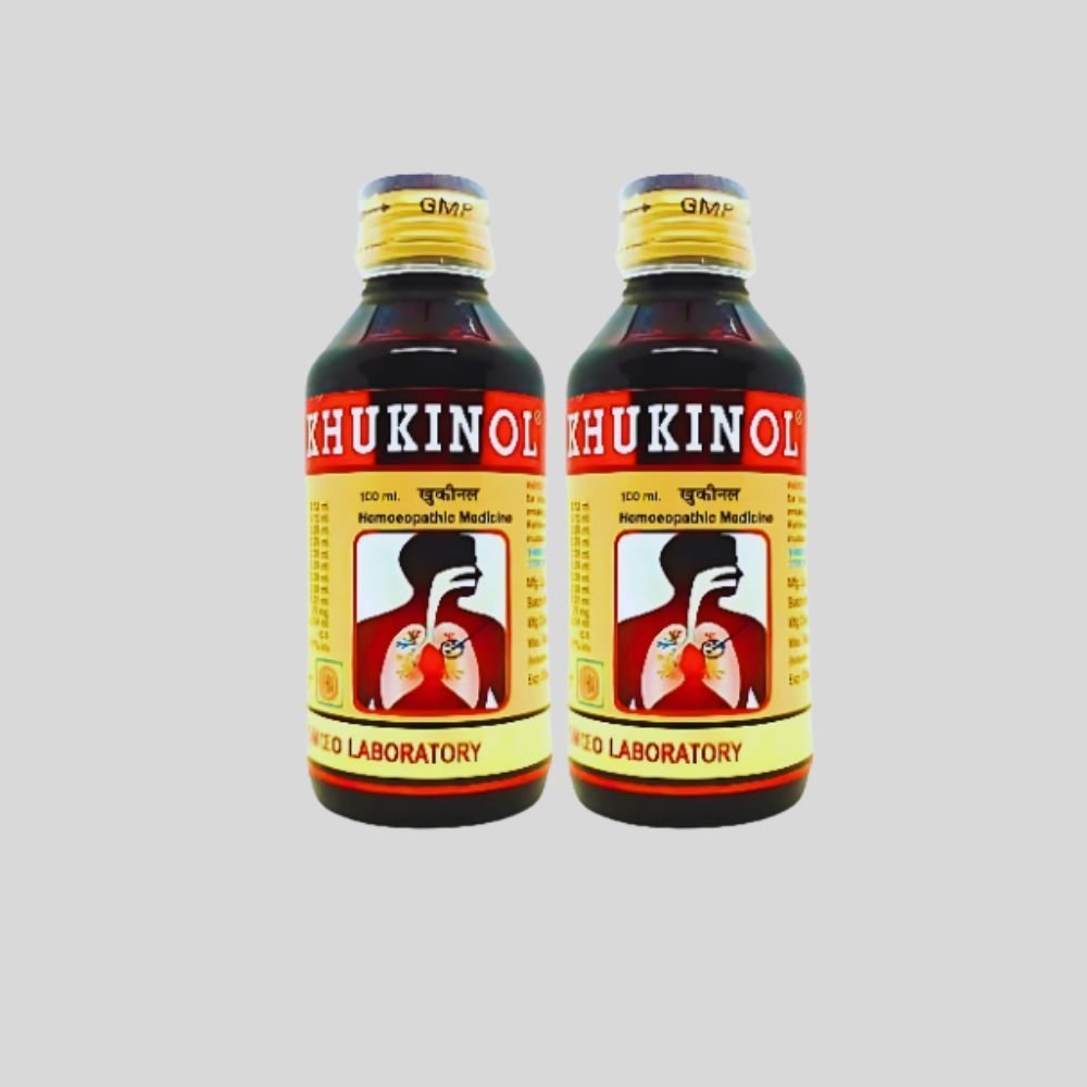Khukinol Syrup 100 ml for whooping cough (pack 10) - HEALTH AIM PHARMACY