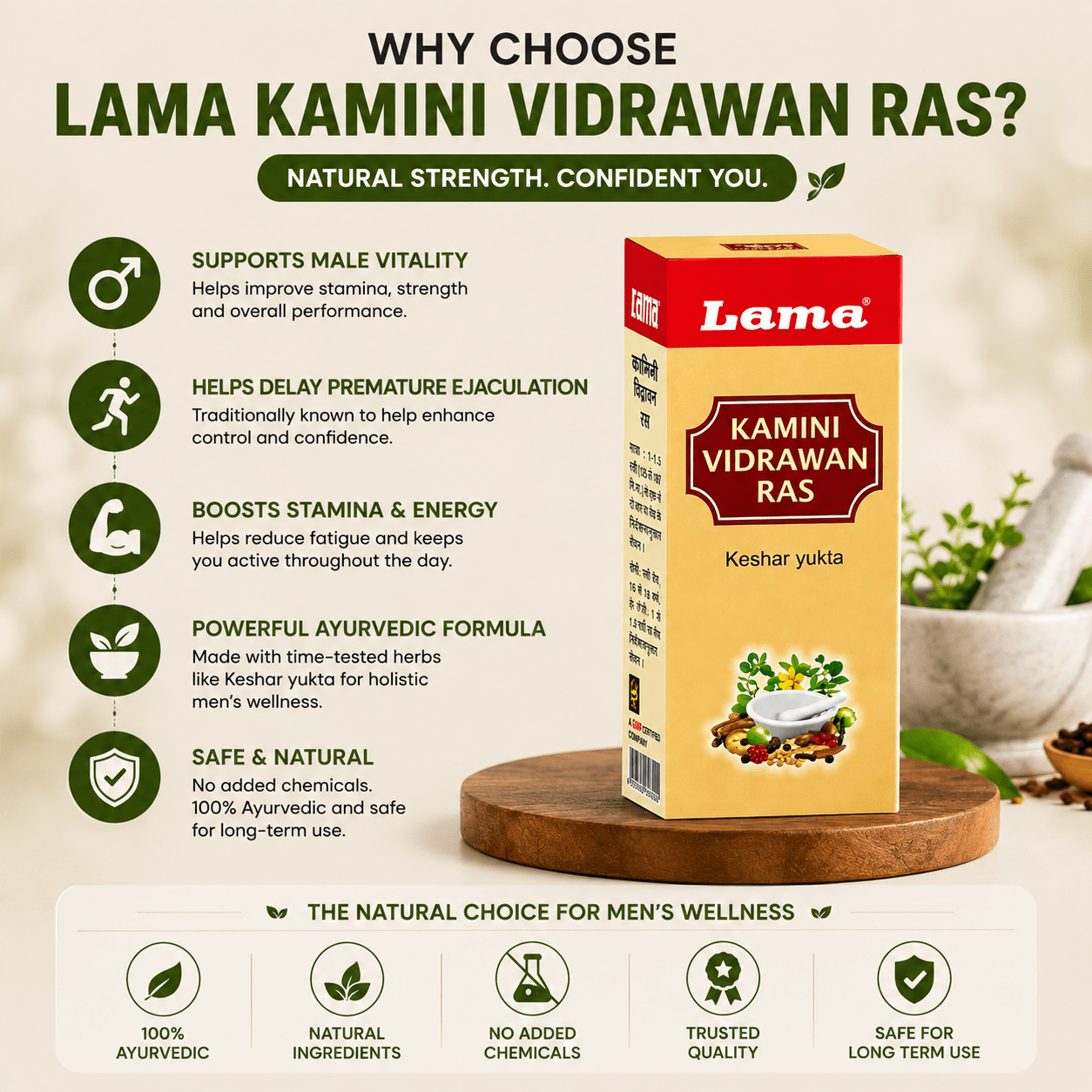 Lama Kamini Vidrawan Ras 10g (Keshar Yukta) - HEALTH AIM PHARMACY