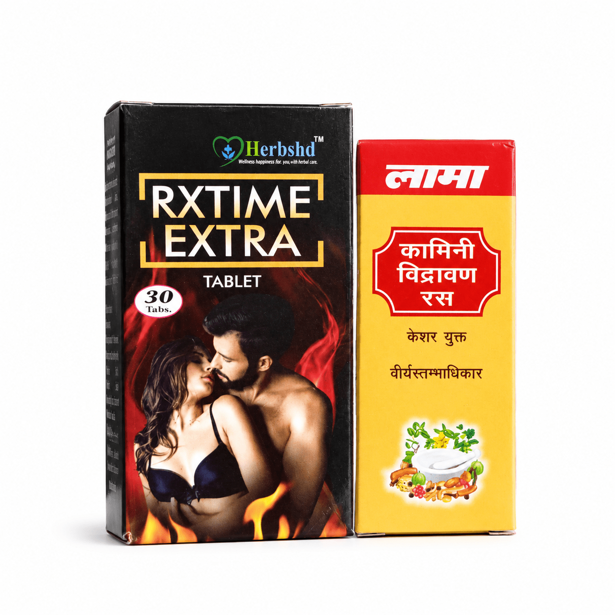 Lama Kamini Vidrawan Ras 5g + Rxtime Extra Tablets 30 Capsules Combo Pack - HEALTH AIM PHARMACY