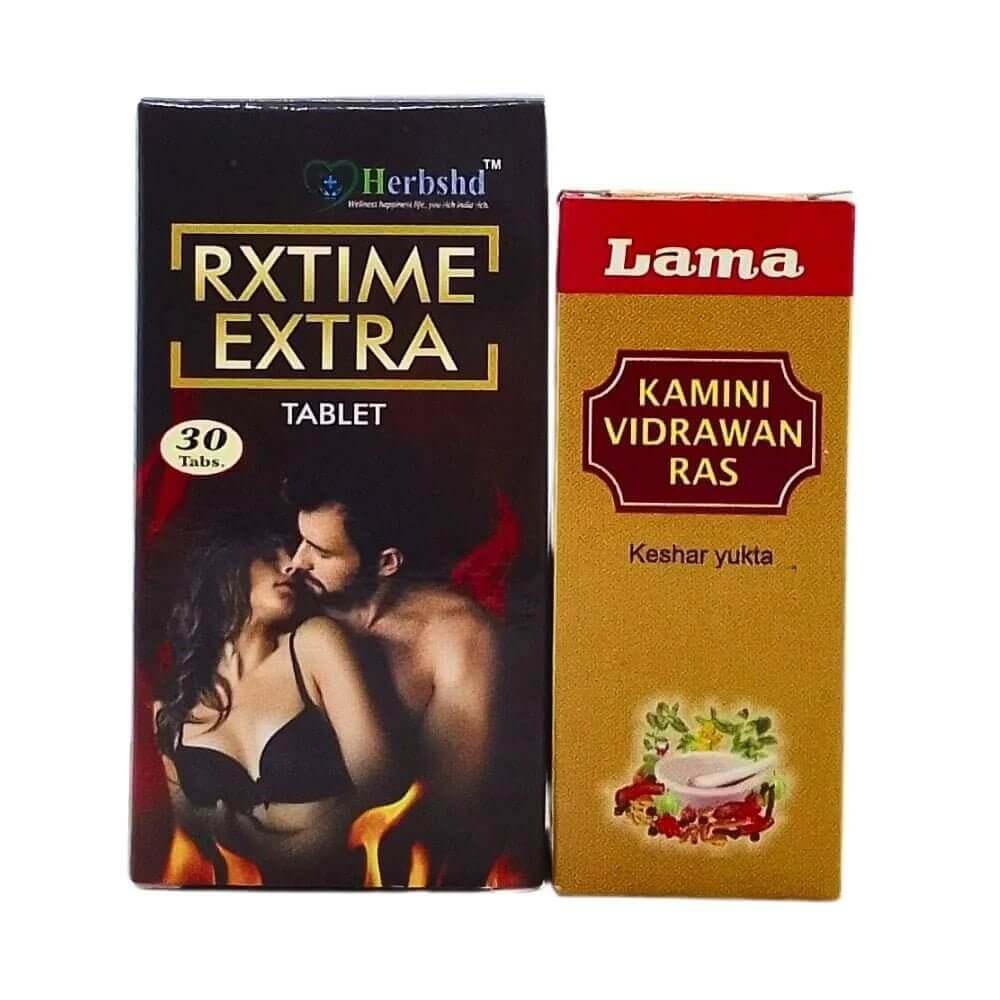 Lama Kamini Vidrawan Ras 5g & Rxtime Extra Tablets - HEALTH AIM PHARMACY