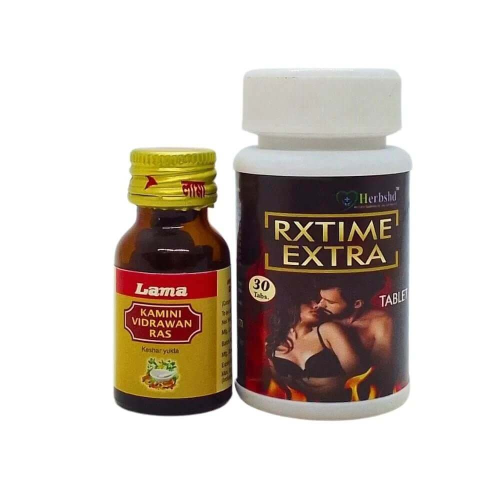 Lama Kamini Vidrawan Ras 5g & Rxtime Extra Tablets - HEALTH AIM PHARMACY