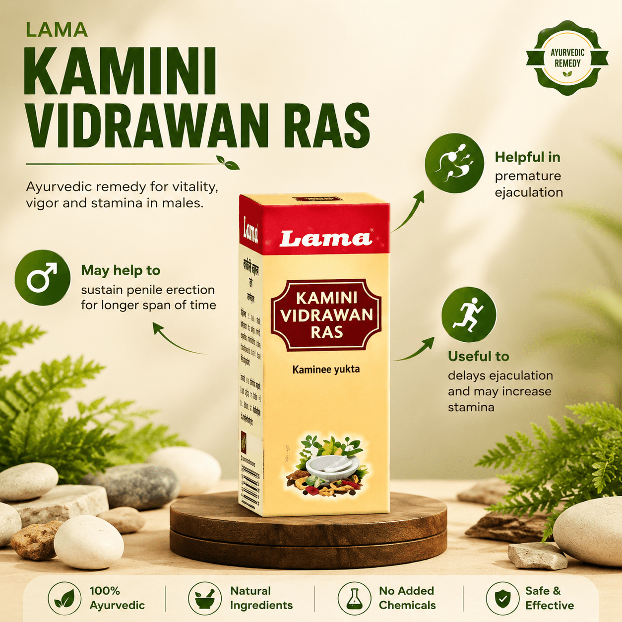 Lama Kamini Vidrawan Ras (Keshar Yukta) 5g - HEALTH AIM PHARMACY