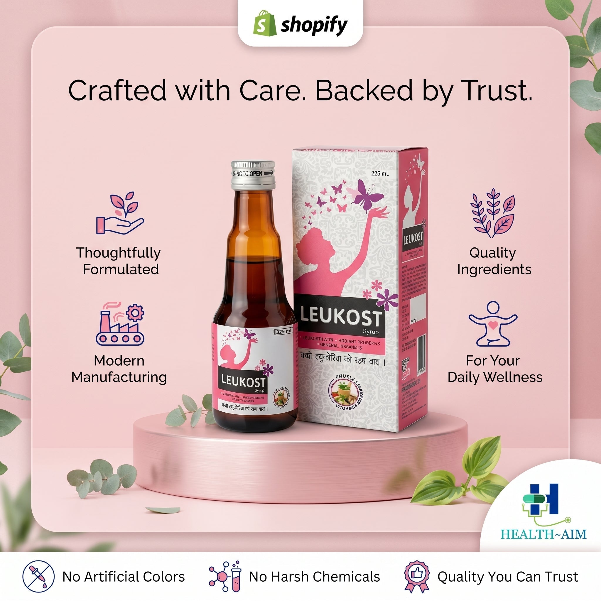 Leukost Syrup 225 ml (Pack of 3) - HEALTH AIM PHARMACY