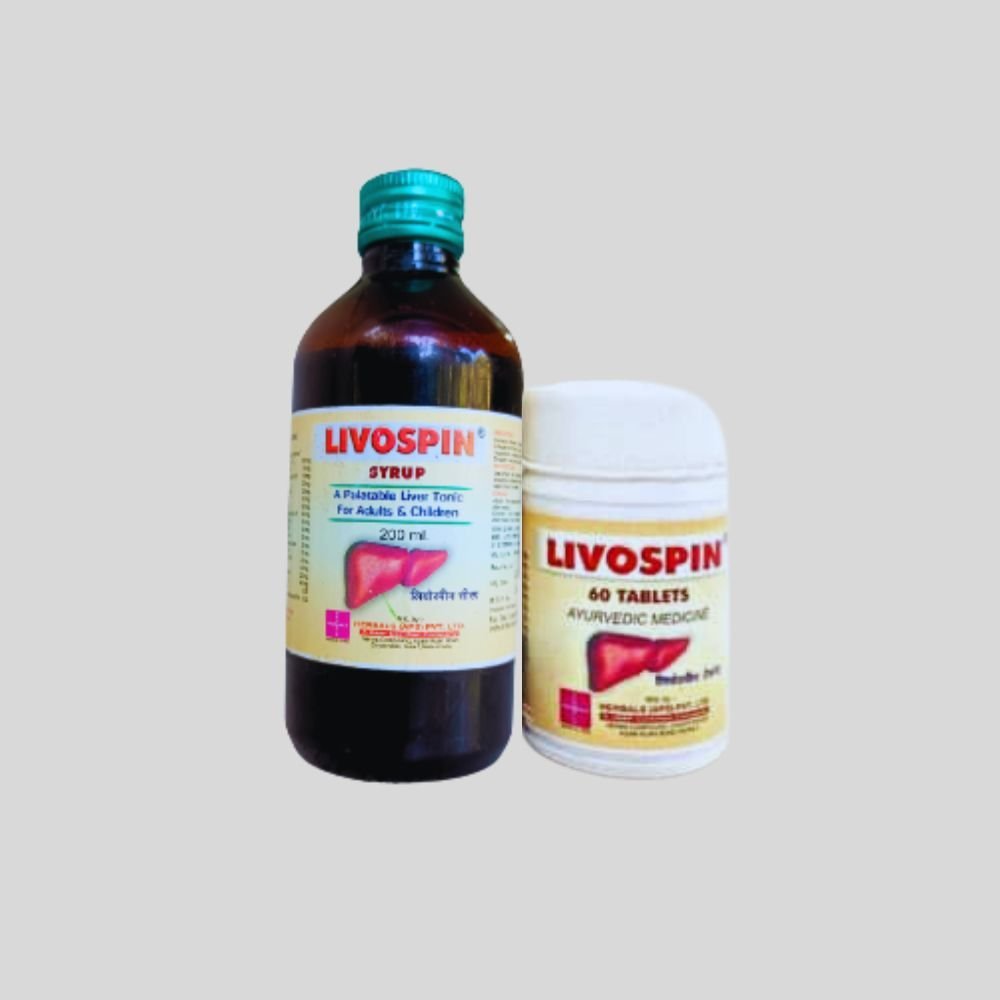 Livospin Syrup & Tablet for fatty Liver combo - HEALTH AIM PHARMACY