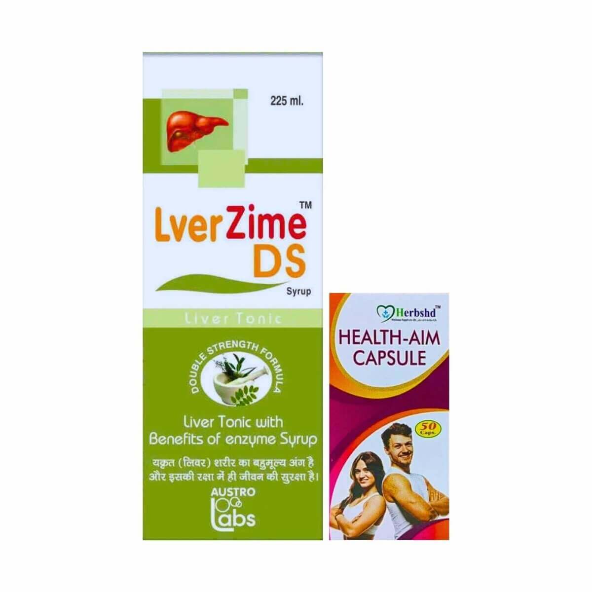Lver Zime DS Syrup & Health Aim Capsule (COMBO PACK) - HEALTH AIM PHARMACY