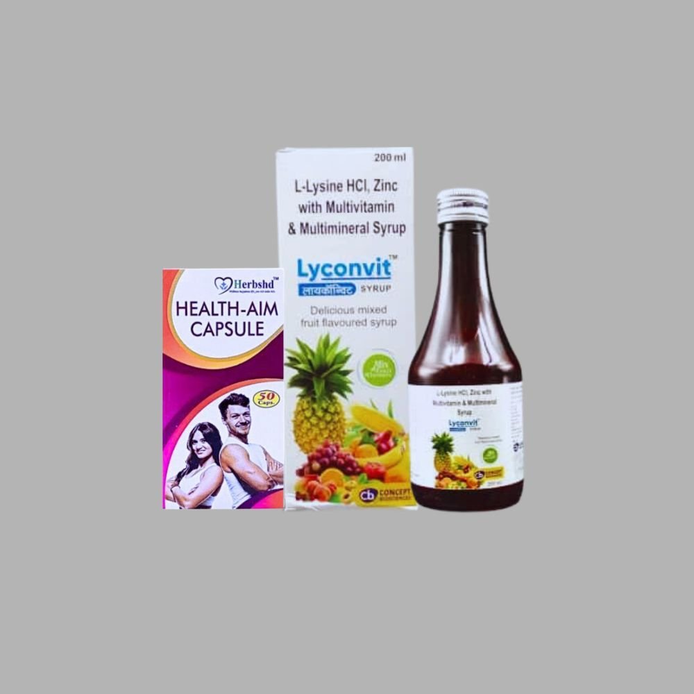 Lyconvit Syrup & Health - Aim capsule Combo For Loss of appetite - HEALTH AIM PHARMACY