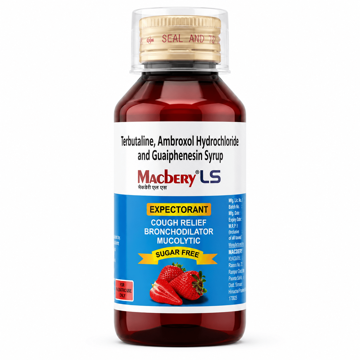 Macbery LS Expectorant Sugar Free 100ml - HEALTH AIM PHARMACY