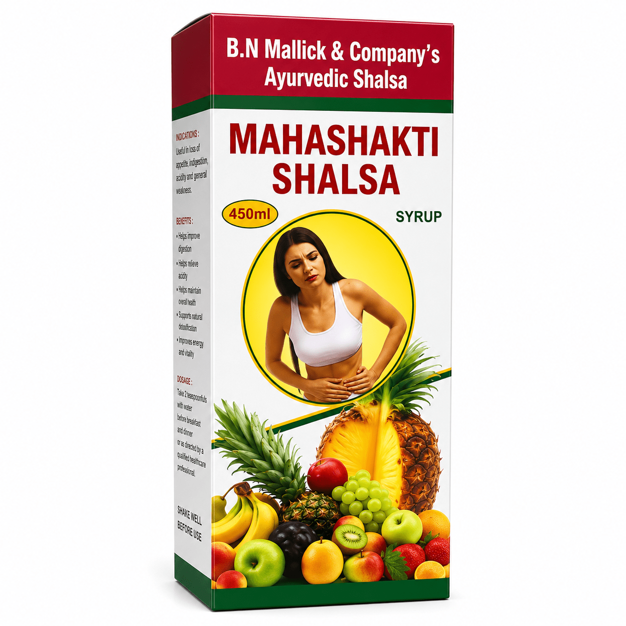 Mahashakti Shalsa Syrup 450ml (Pack of 2) - HEALTH AIM PHARMACY