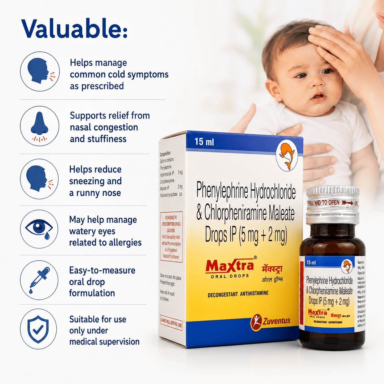 MAXTRA ORAL DROPS 15ML - HEALTH AIM PHARMACY