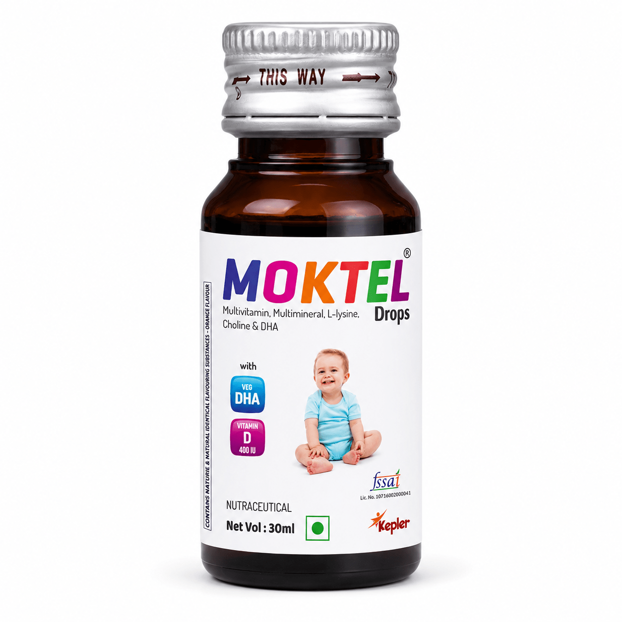 Moktel Drops with DHA 30ml - HEALTH AIM PHARMACY