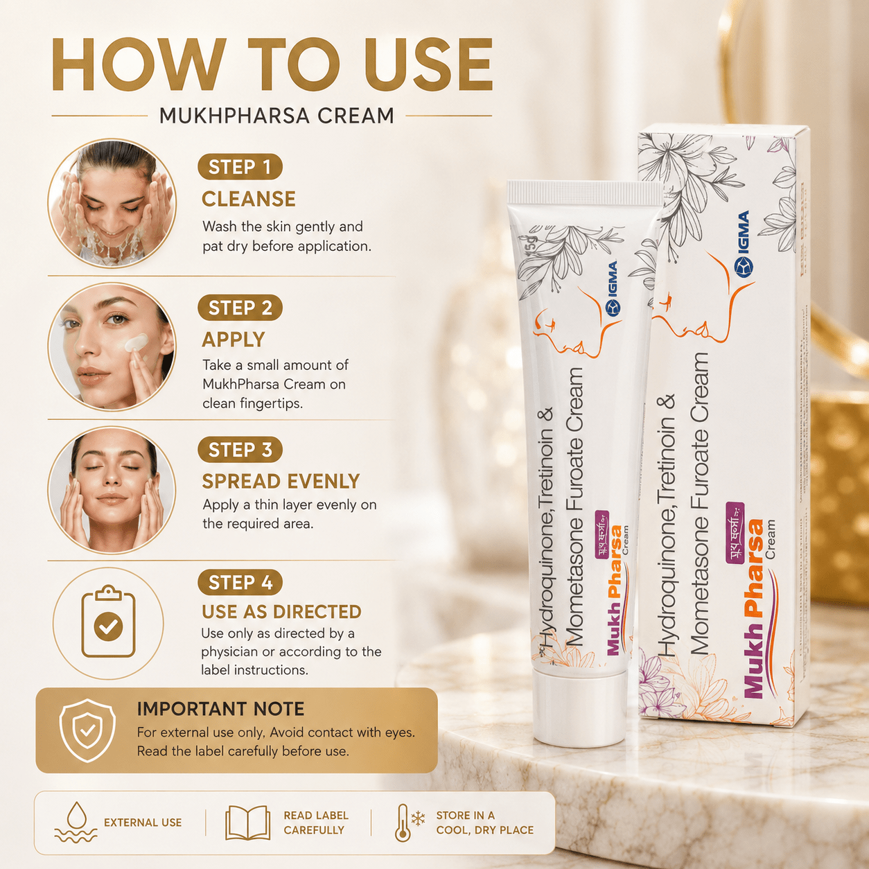 MUKH PHARSA CREAM 15G - HEALTH AIM PHARMACY
