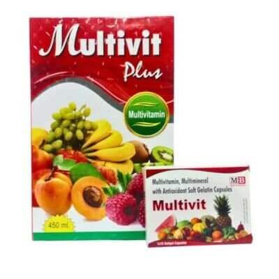 Multivit Plus Syrup & Capsule (combo pack) - HEALTH AIM PHARMACY