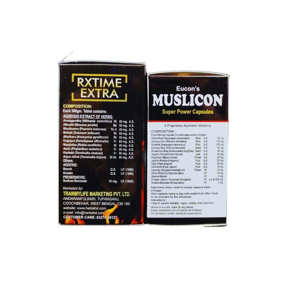 Muslicon Super Power Capsule & Rx Time Tablet - HEALTH AIM PHARMACY