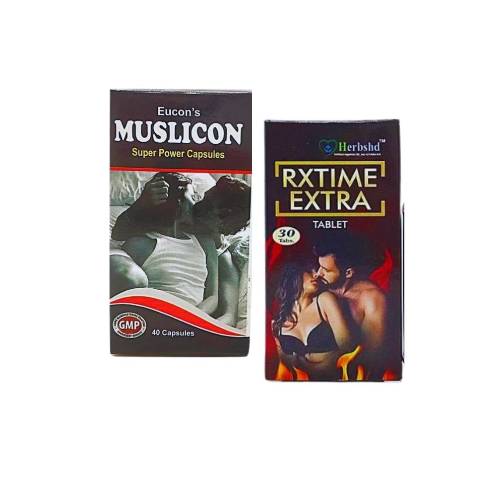 Muslicon Super Power Capsules & Rxtime extra tablet - HEALTH AIM PHARMACY