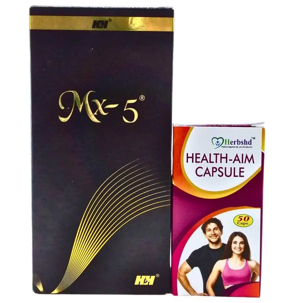 Mx - 5 Solution & Health Aim Capsule(Combo). - HEALTH AIM PHARMACY