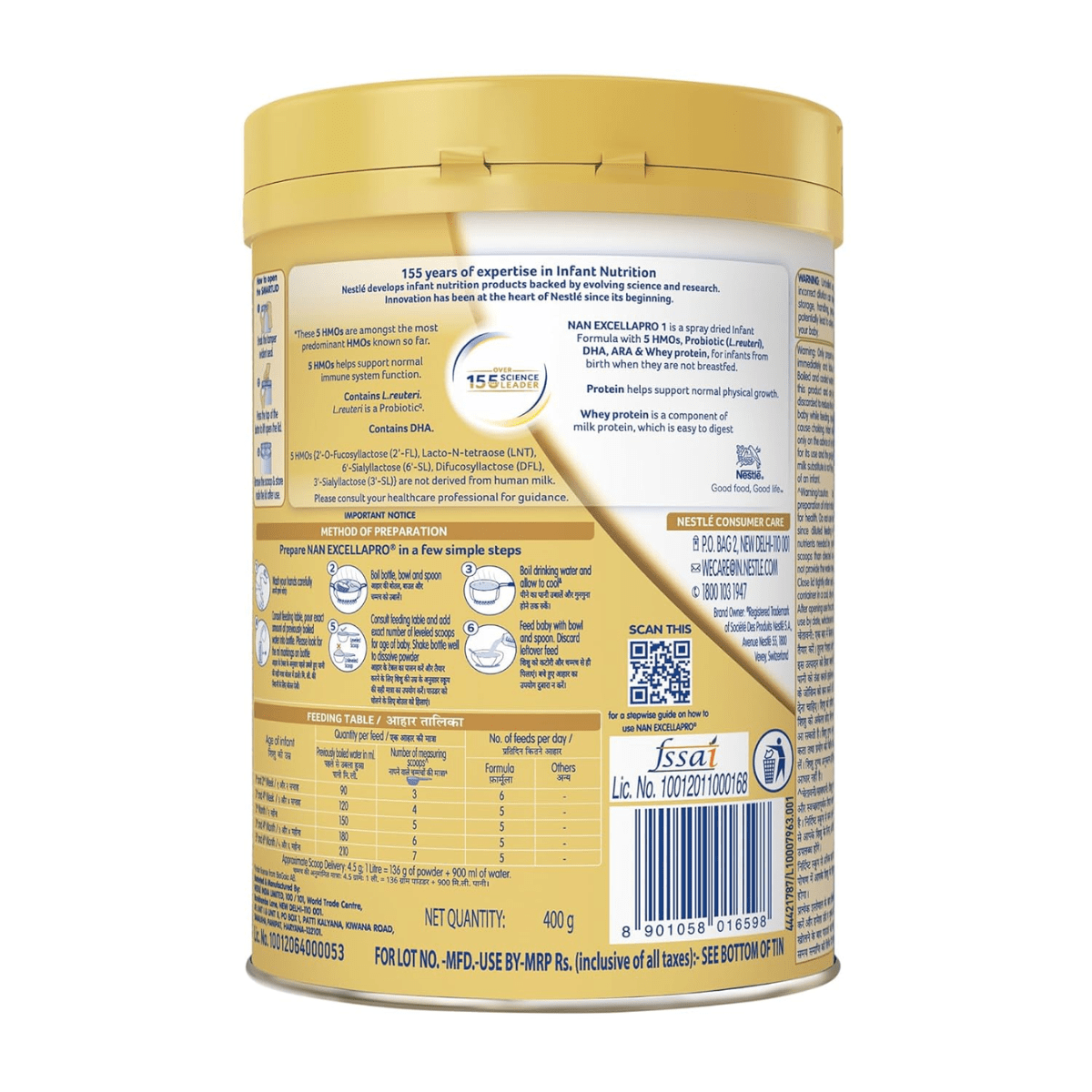 NAN EXCELLA PRO STAGE 1 | 400gm - HEALTH AIM PHARMACY