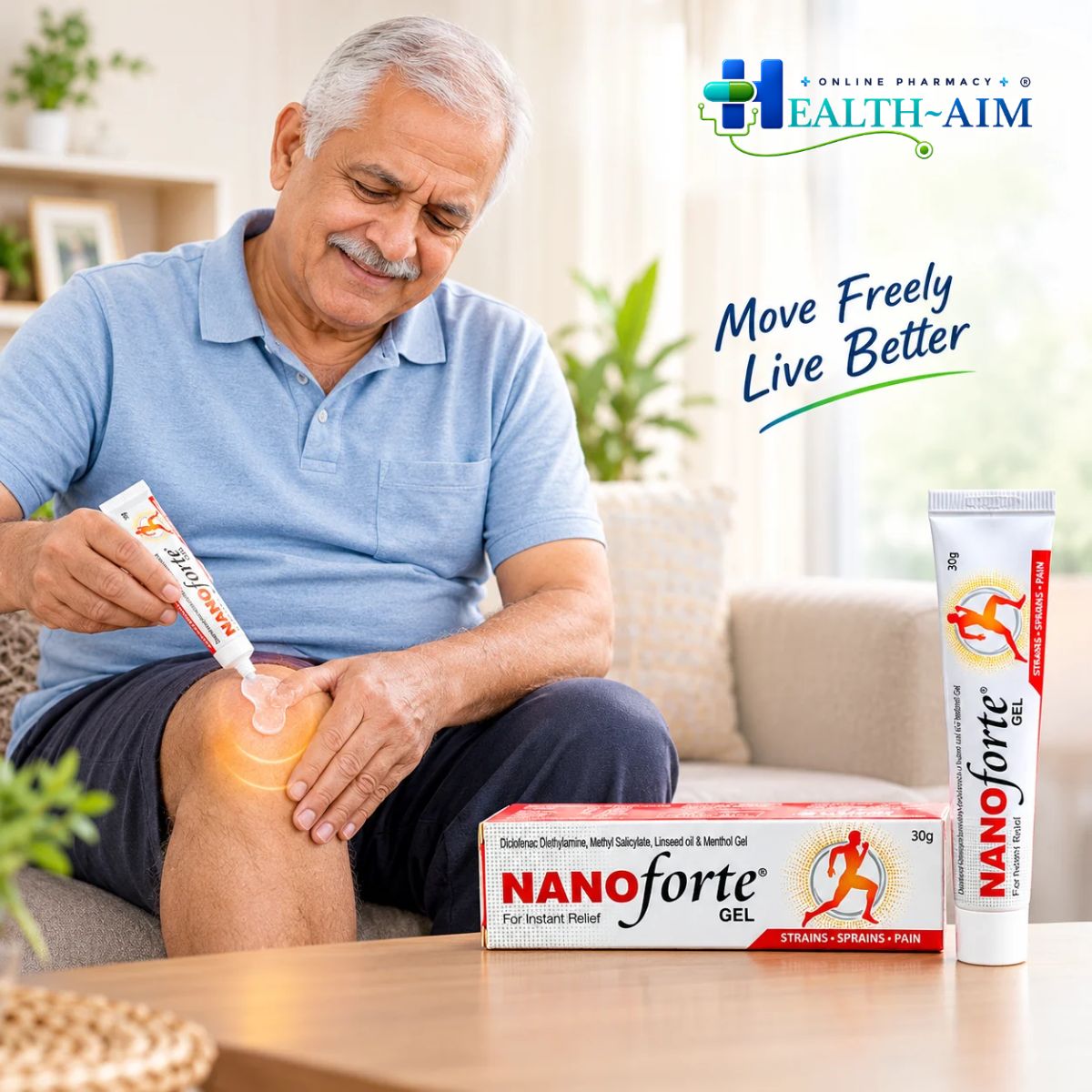 NANO Forte Gel for Instant Relief Gel 30g - HEALTH AIM PHARMACY