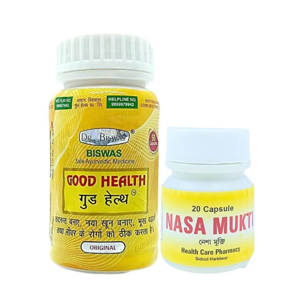 Nasha mukti Capsule & Good Health weight gain Capsule( Combo) - HEALTH AIM PHARMACY