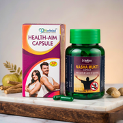 Nasha Mukti & Health Aim Ayurvedic Capsule Combo Pack | Herbal Wellness Support for Energy, Relaxation, Digestion & Vitality | Ayurvedic Herbal Supplement for Men & Women | 30Caps + 50Caps - HEALTH AIM PHARMACY
