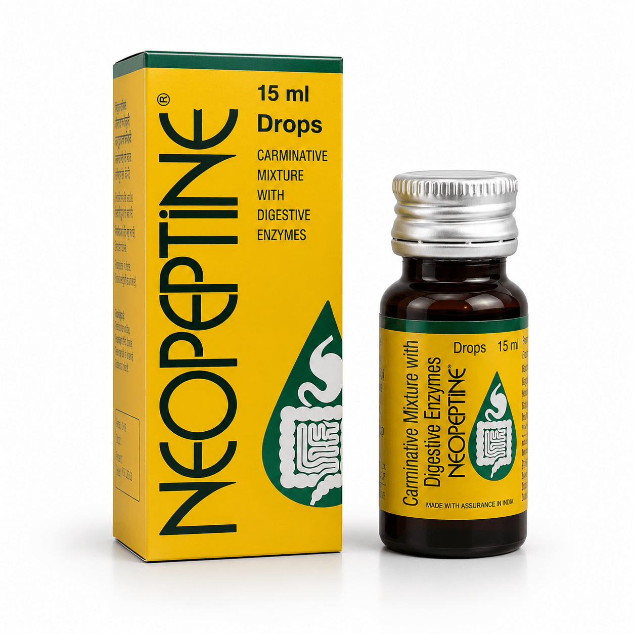 Neopeptine Drop 15ml | Carminative Mixture with Digestive Enzymes - HEALTH AIM PHARMACY