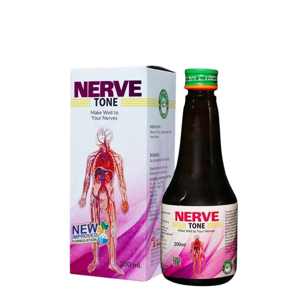 NERVE TONE SYRUP 200ML(pack of 4) - HEALTH AIM PHARMACY