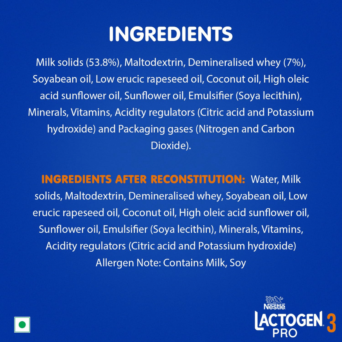 NESTLE LACTOGEN PRO - 3 WHEY PROTEIN (12 TO 18 MONTH) 400G - HEALTH AIM PHARMACY
