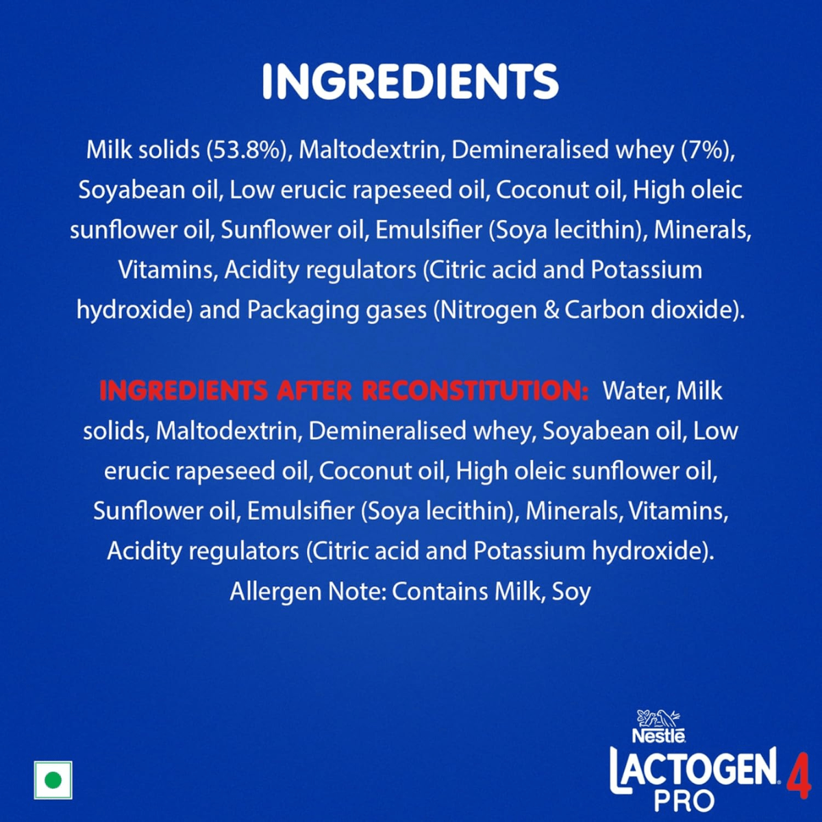 NESTLE LACTOGEN PRO - 4 WHEY PROTEIN IRON VITAMIN A,C & D (AFERE 18 MONTH) 400G - HEALTH AIM PHARMACY