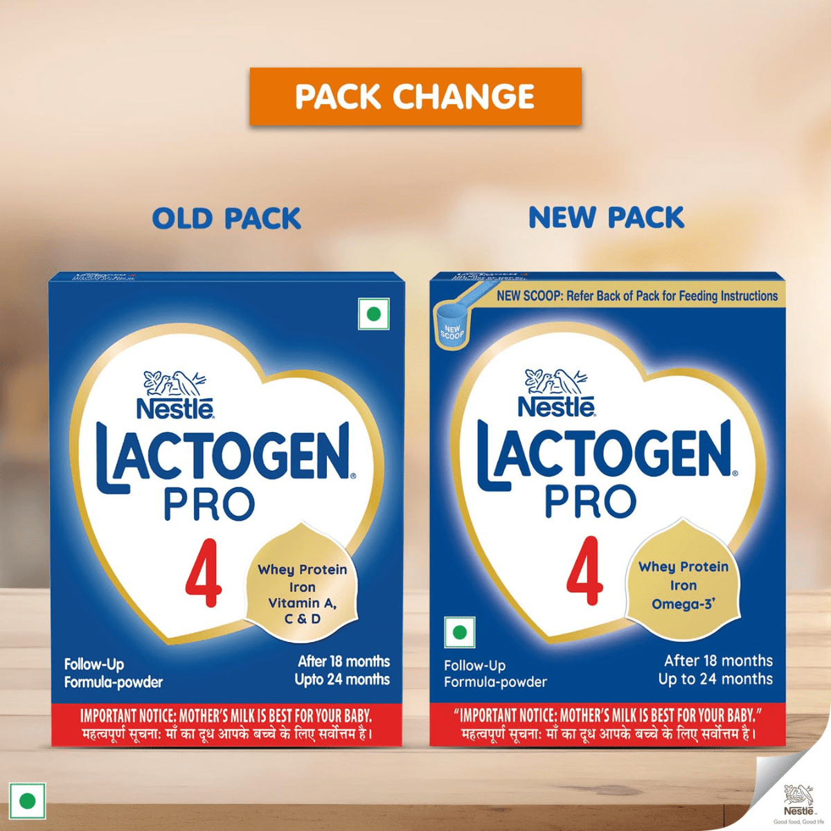 NESTLE LACTOGEN PRO - 4 WHEY PROTEIN IRON VITAMIN A,C & D (AFERE 18 MONTH) 400G - HEALTH AIM PHARMACY
