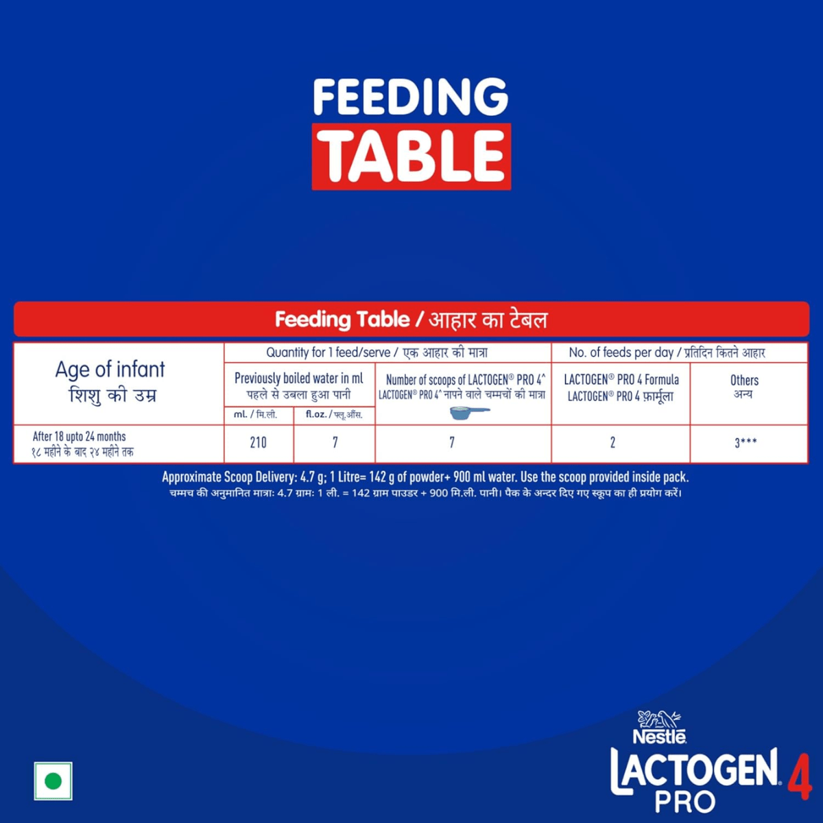 NESTLE LACTOGEN PRO - 4 WHEY PROTEIN IRON VITAMIN A,C & D (AFERE 18 MONTH) 400G - HEALTH AIM PHARMACY