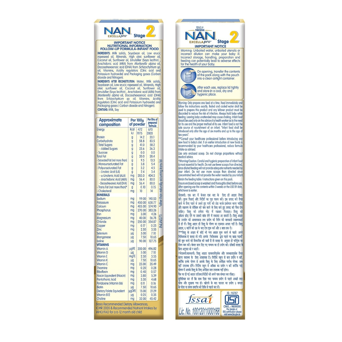 Nestle NAN EXCELLApro Stage 2 Follow - Up Formula Milk Powder For Babies | 6 - 12 Months | with DHA, ARA - HEALTH AIM PHARMACY