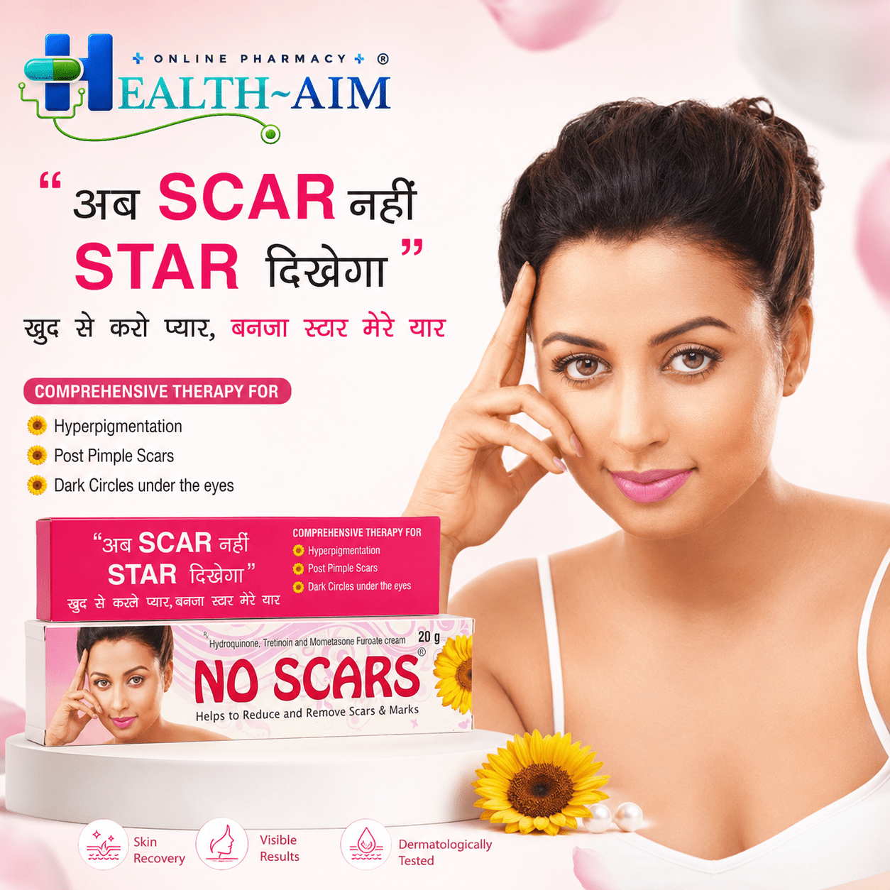 No Scars Cream 20g (Pack Of 2) - HEALTH AIM PHARMACY