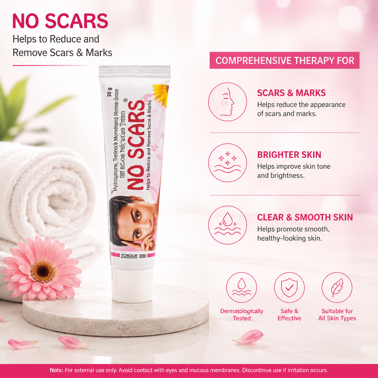 No Scars Cream 20g (Pack Of 2) - HEALTH AIM PHARMACY