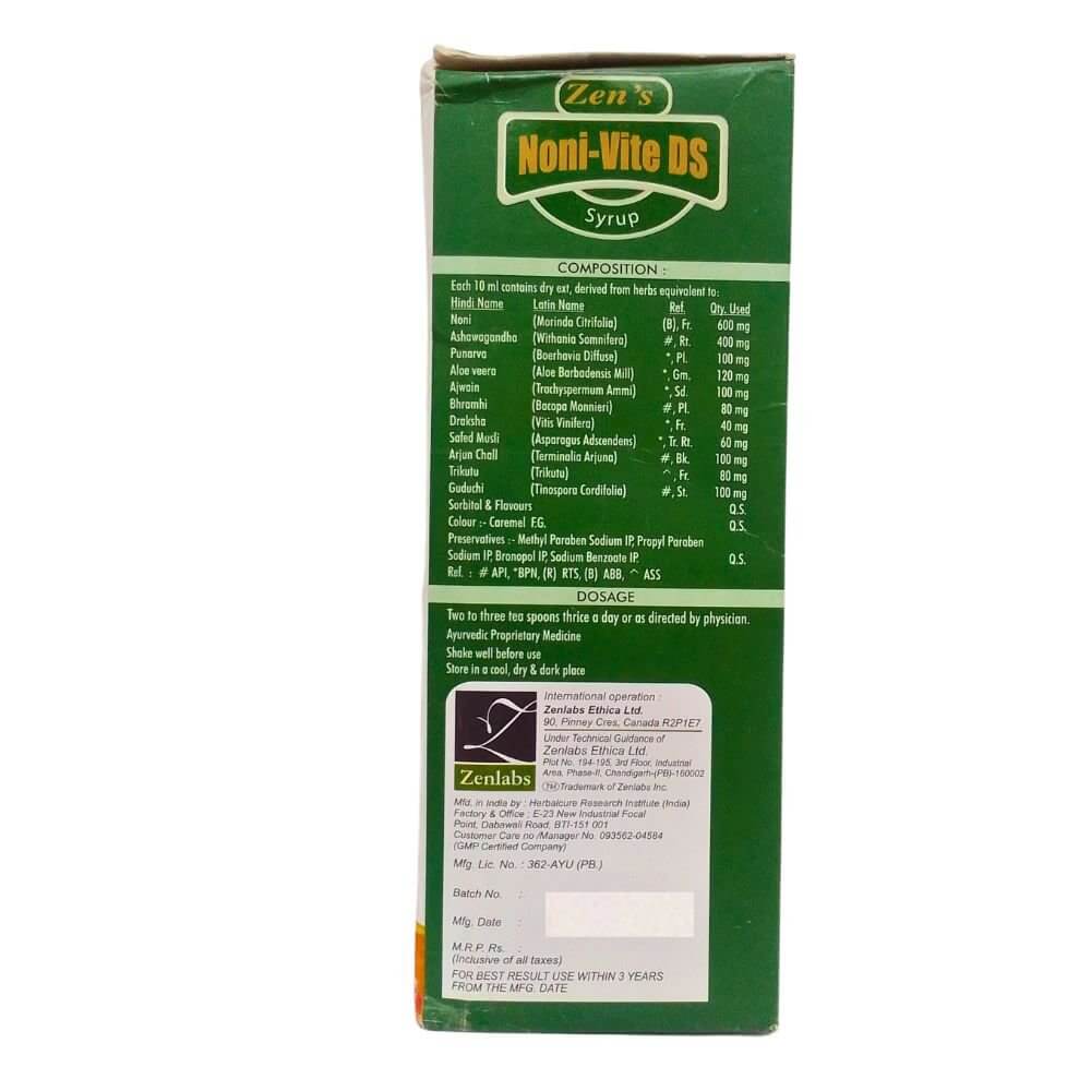 Noni - Vite DS Syrup 450ml. - HEALTH AIM PHARMACY