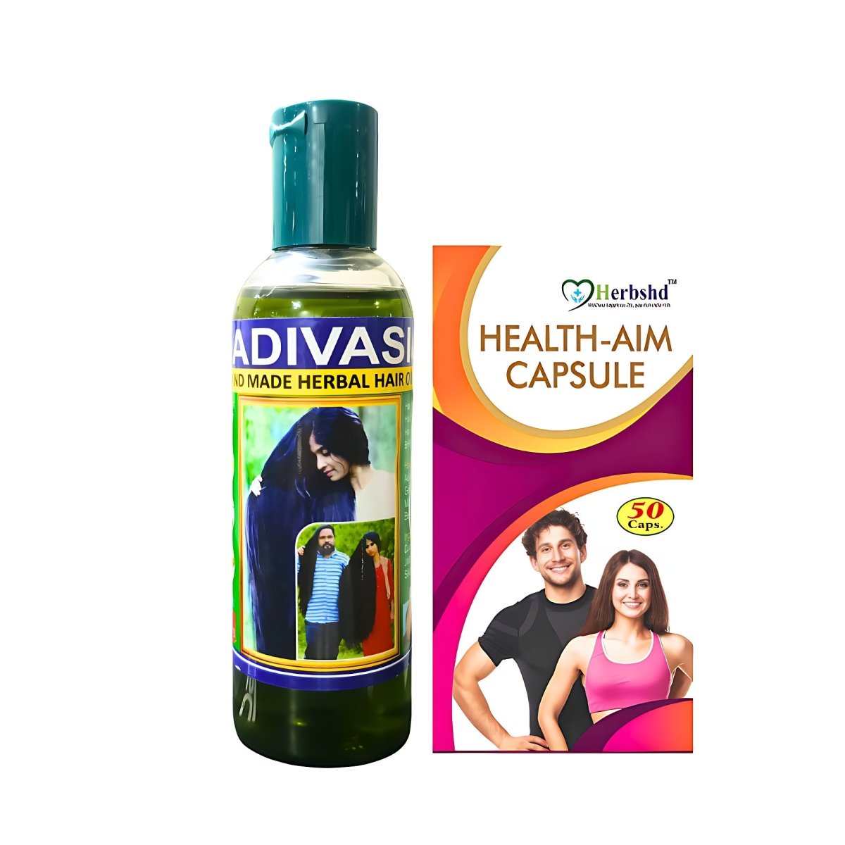 Original Adivasi Hair Oil & Hair Strong Capsule - HEALTH AIM PHARMACY