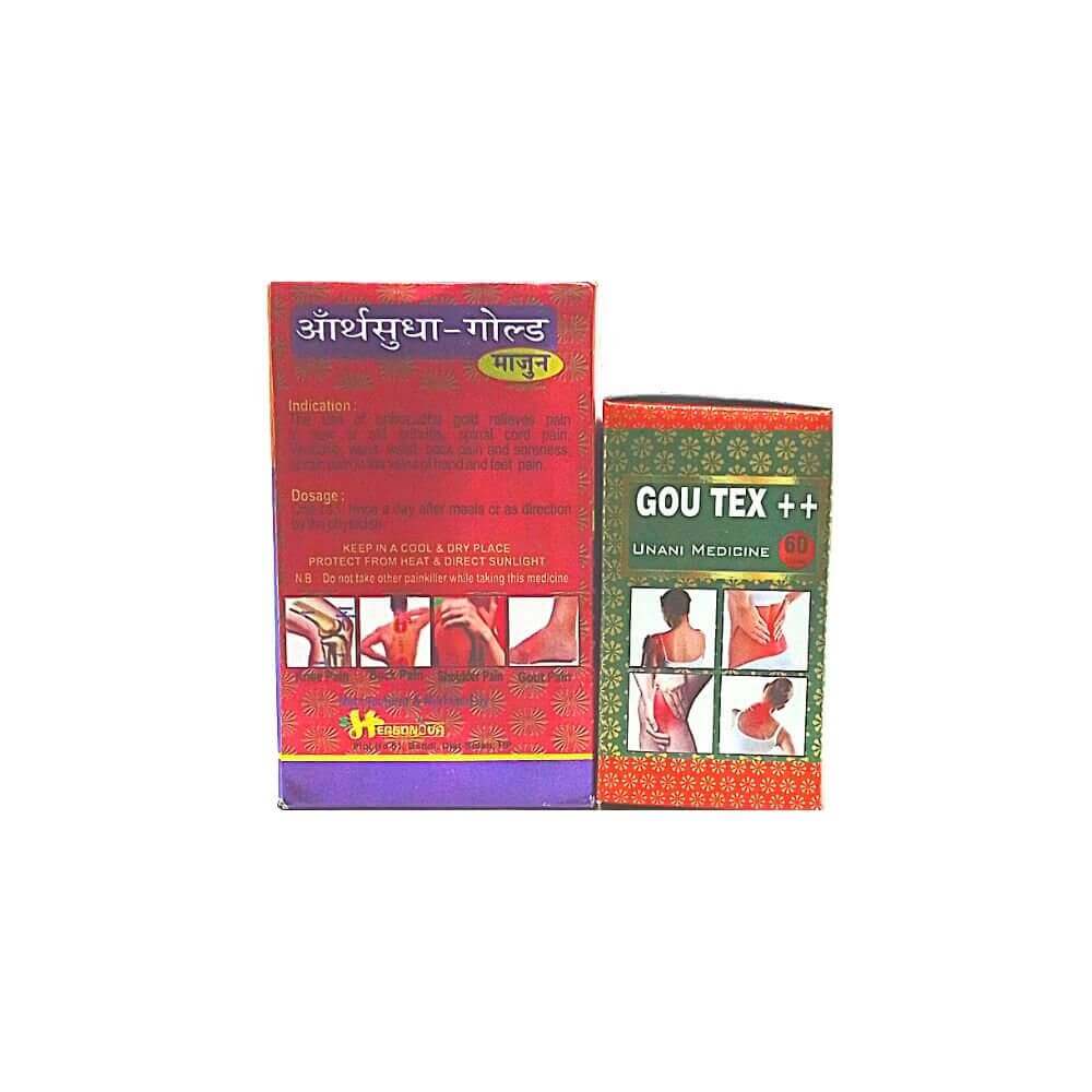 Orthosudha Gold Majoon & Gou Tex ++Tablet(combo pack) - HEALTH AIM PHARMACY