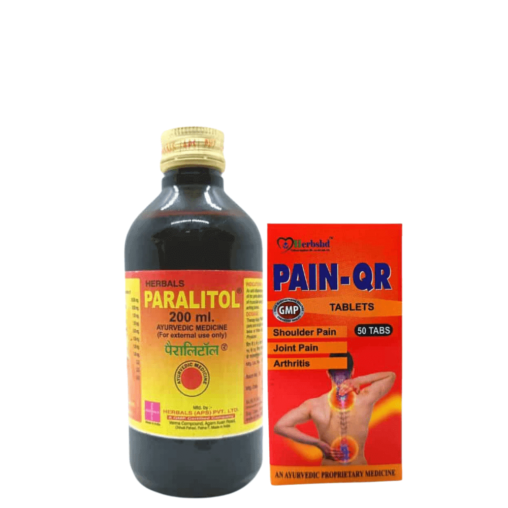 Osteoarthritis Paralitol Oil 200ml &amp; Pain - QR Tablets (Combo Pack) - HEALTH AIM PHARMACY