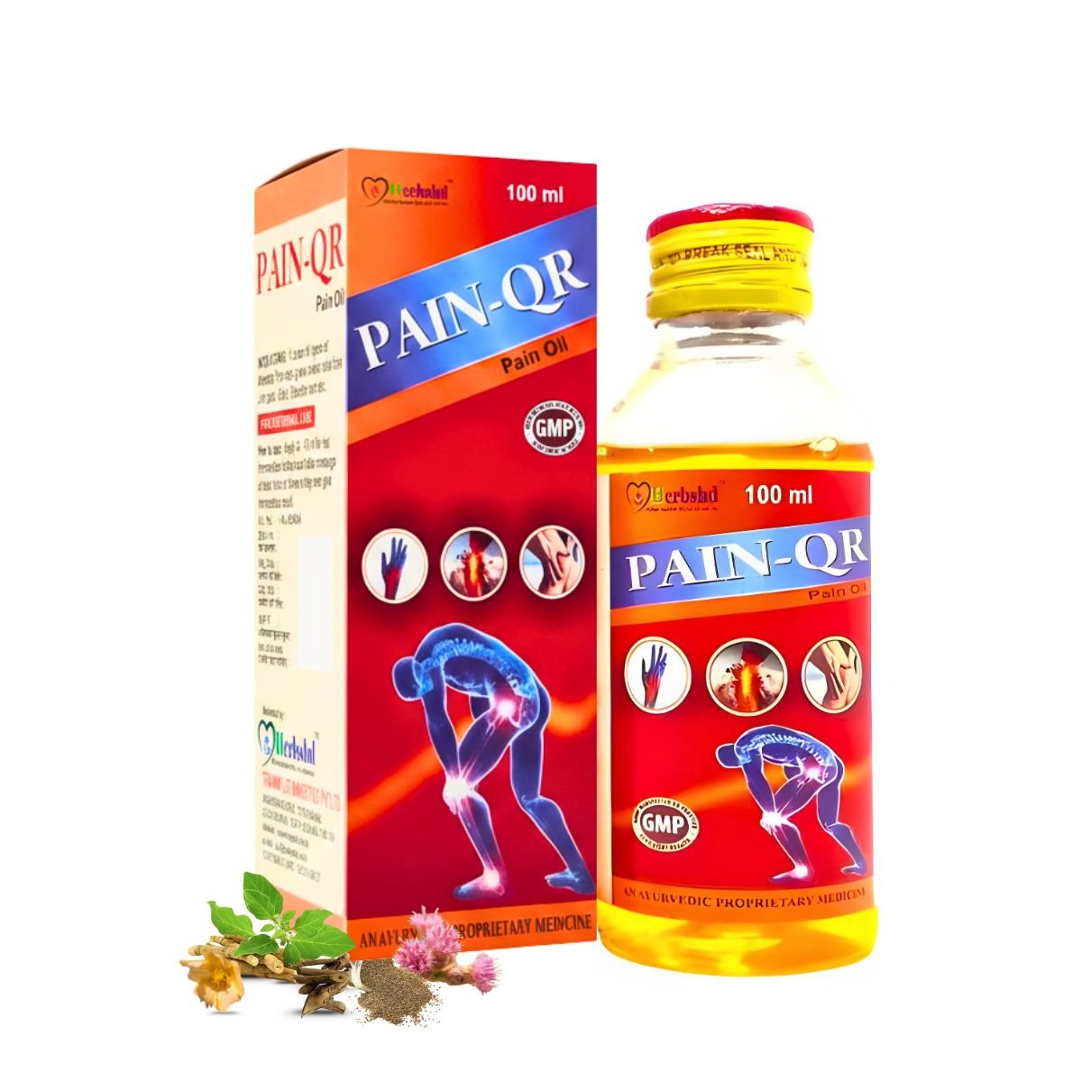 Pain - QR Pain Relief Oil + Ayurvedic Artha King Capsule – Ultimate Joint & Body Pain Relief Combo | 100ml + 30Cap - HEALTH AIM PHARMACY