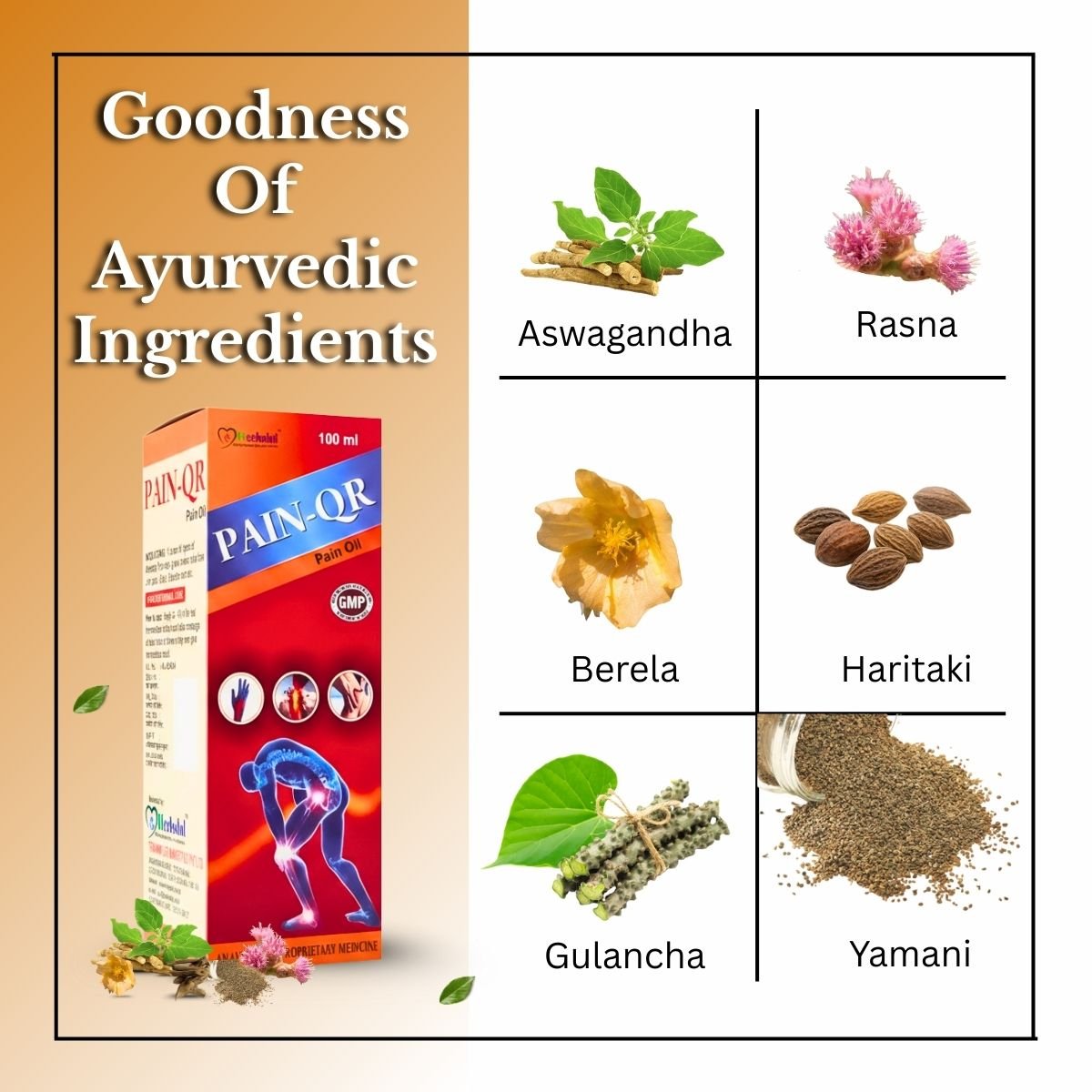 Pain - QR Pain Relief Oil + Ayurvedic Artha King Capsule – Ultimate Joint & Body Pain Relief Combo | 100ml + 30Cap - HEALTH AIM PHARMACY