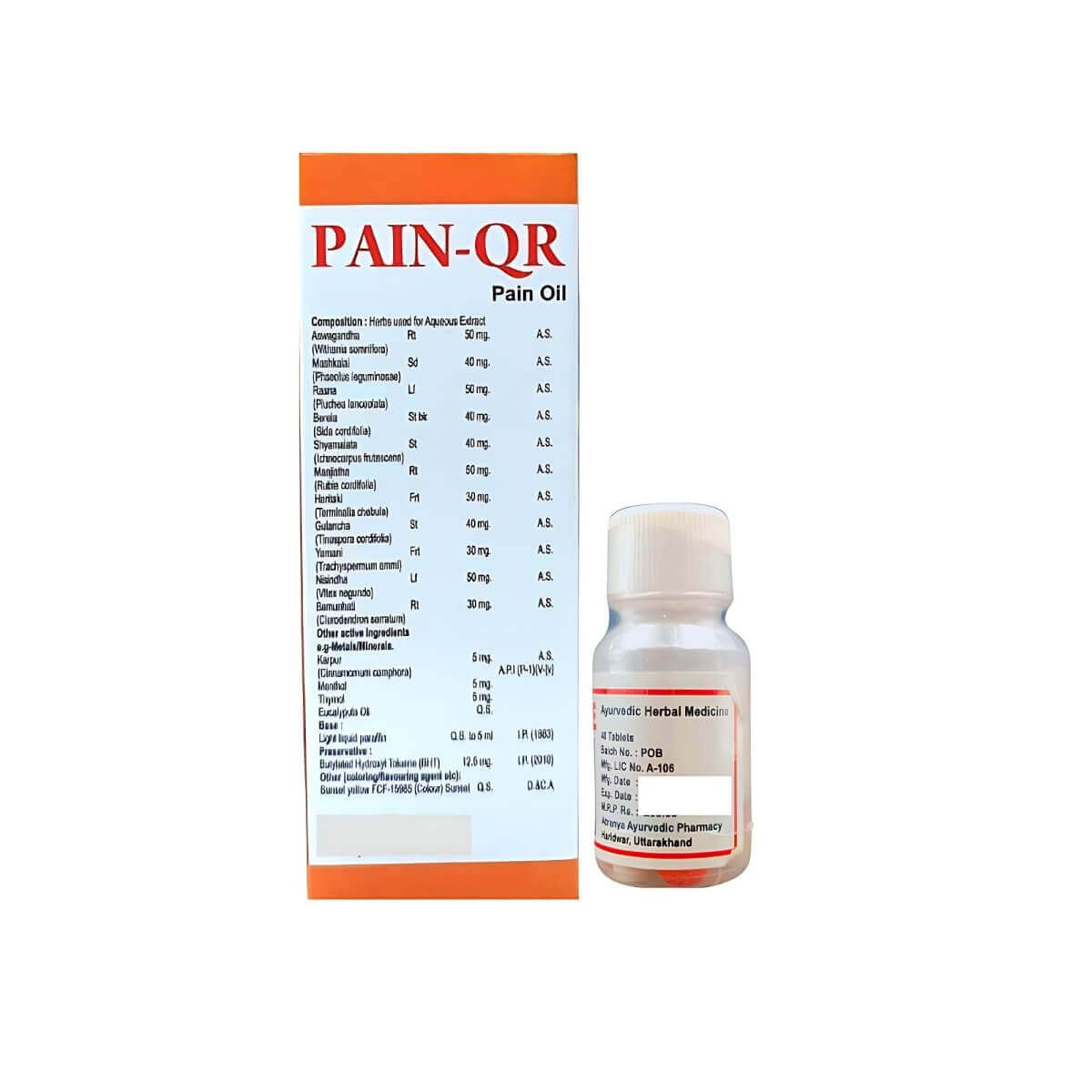 Pain Relief and Pain Cure Tablet & Pain QR oil (COMBO PACK) - HEALTH AIM PHARMACY