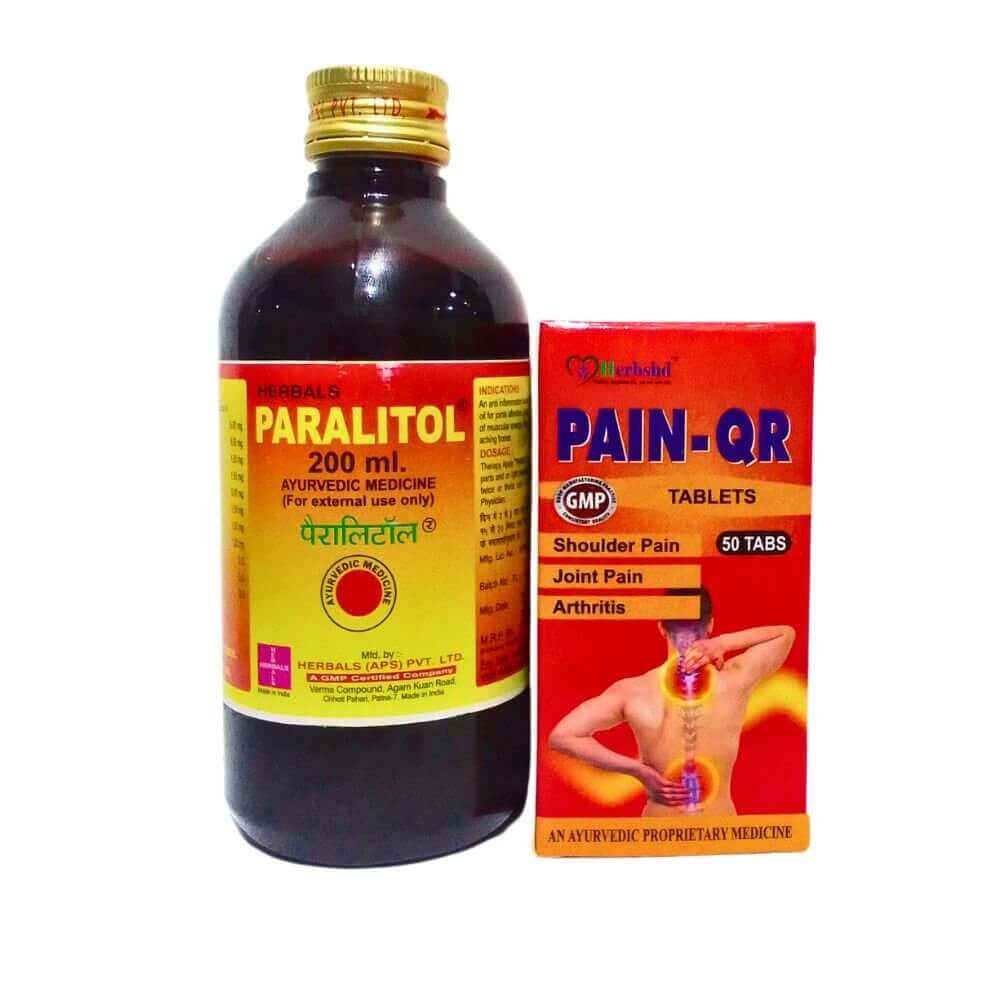 Paralitol Massage Oil 200ml & Pain - QR Tablets - HEALTH AIM PHARMACY